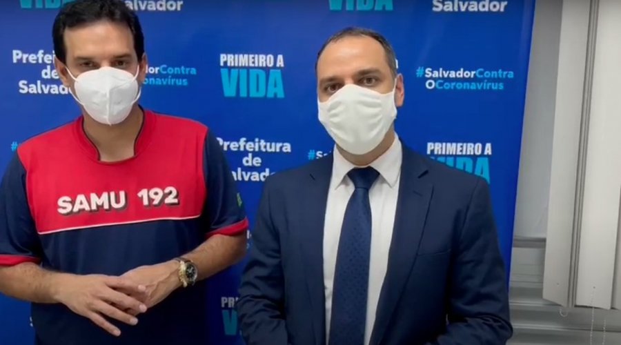 [Augusto Vasconcelos trata vacinação dos bancários com Secretário de Saúde]
